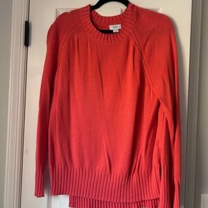 Old Navy Women's Bright Coral Crew Neck Sweater